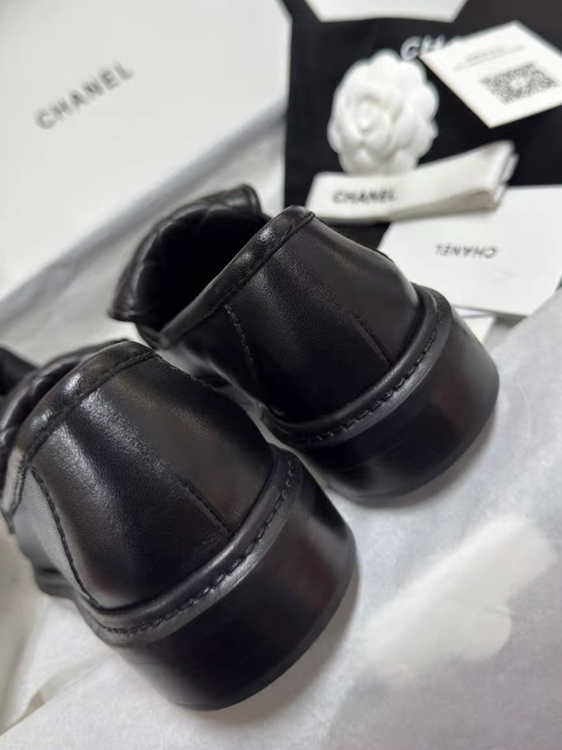 CHANEL Lambskin Quilted CC Turnlock Loafers