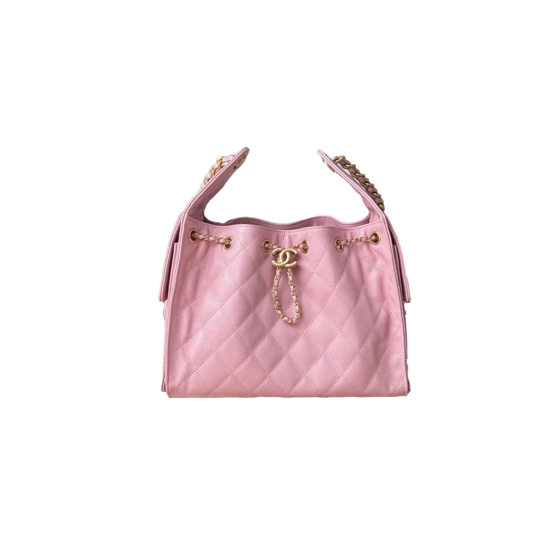 CHANEL 25A Hobo Bag Caviar leather-Pink