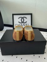 CHANEL Velvet Cap Toe CC Ballerina Flats