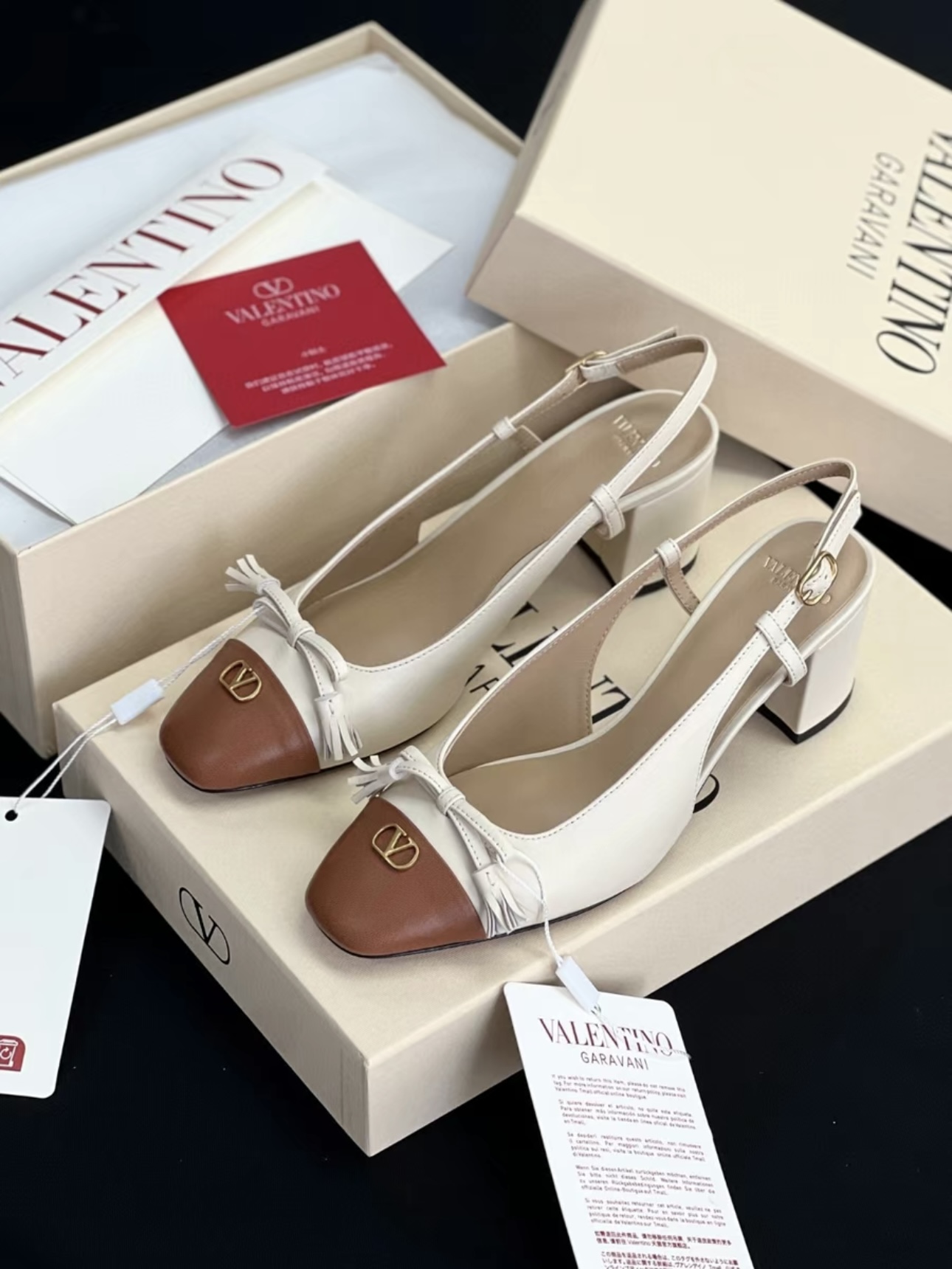 Valet Du Roi Slingback-Pumps Aus Ziegenleder