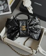CHANEL bow bag Shiny lambskin