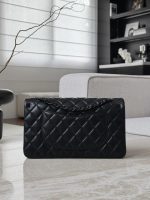 CHANEL So Black Medium Lambskin Flap Bag