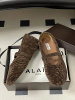 ALAIA Lambswool French Ballet Flat