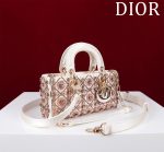 DIOR lady dior-tas Flower Cannages Calfskin
