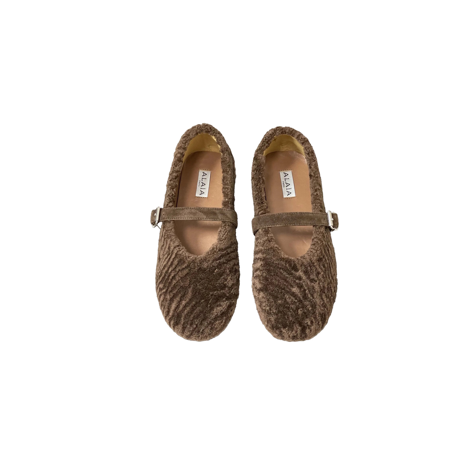 ALAIA Lambswool French Ballet Flat