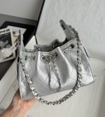 CHANEL 26C Hobobag Silver