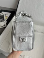CHANEL 26C Hobobag Silver