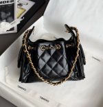 CHANEL 26C MINI Hobo Bag In Black