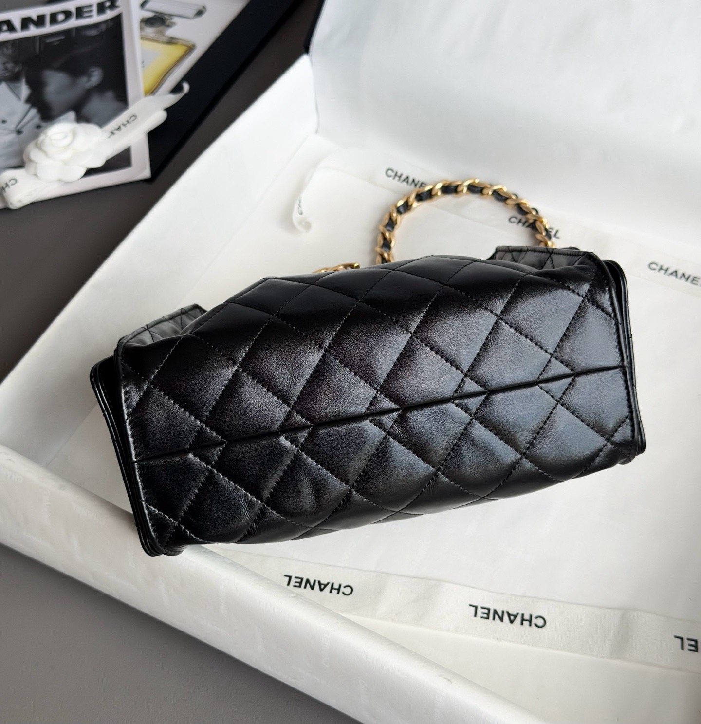 CHANEL 26C MINI Hobo Bag In Black