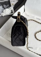 CHANEL Mini Flap Bag with Top Handle Velvet, Silk