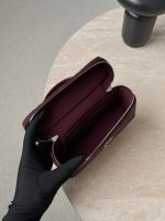 CHANEL Vanity with Chain Dark Red