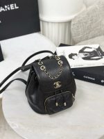 CHANEL Backpack with Coco Mark and Matelasse Caviar