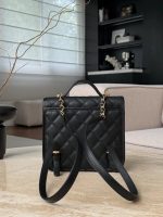 CHANEL 25B Backpack Grained Shiny Calfskin