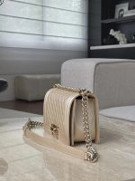 CHANEL Le Boy 25 Champagne Gold Bag
