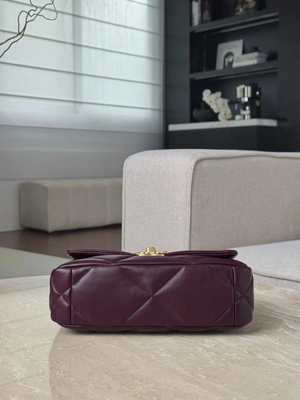 CHANEL Shiny Calfskin 19Flap bags