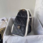 CHANEL 25K 25bag Small Crumpled Shearling Sheepskin