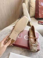 GUCCI Crystal Horsebit ballet flat