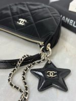 CHANEL 25N Clutch With Chain Velvet-Effect Nylon