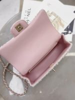 CHANEL Woolen Fabric handle bag