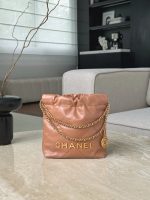 CHANEL Shiny Calfskin Quilted Mini 22