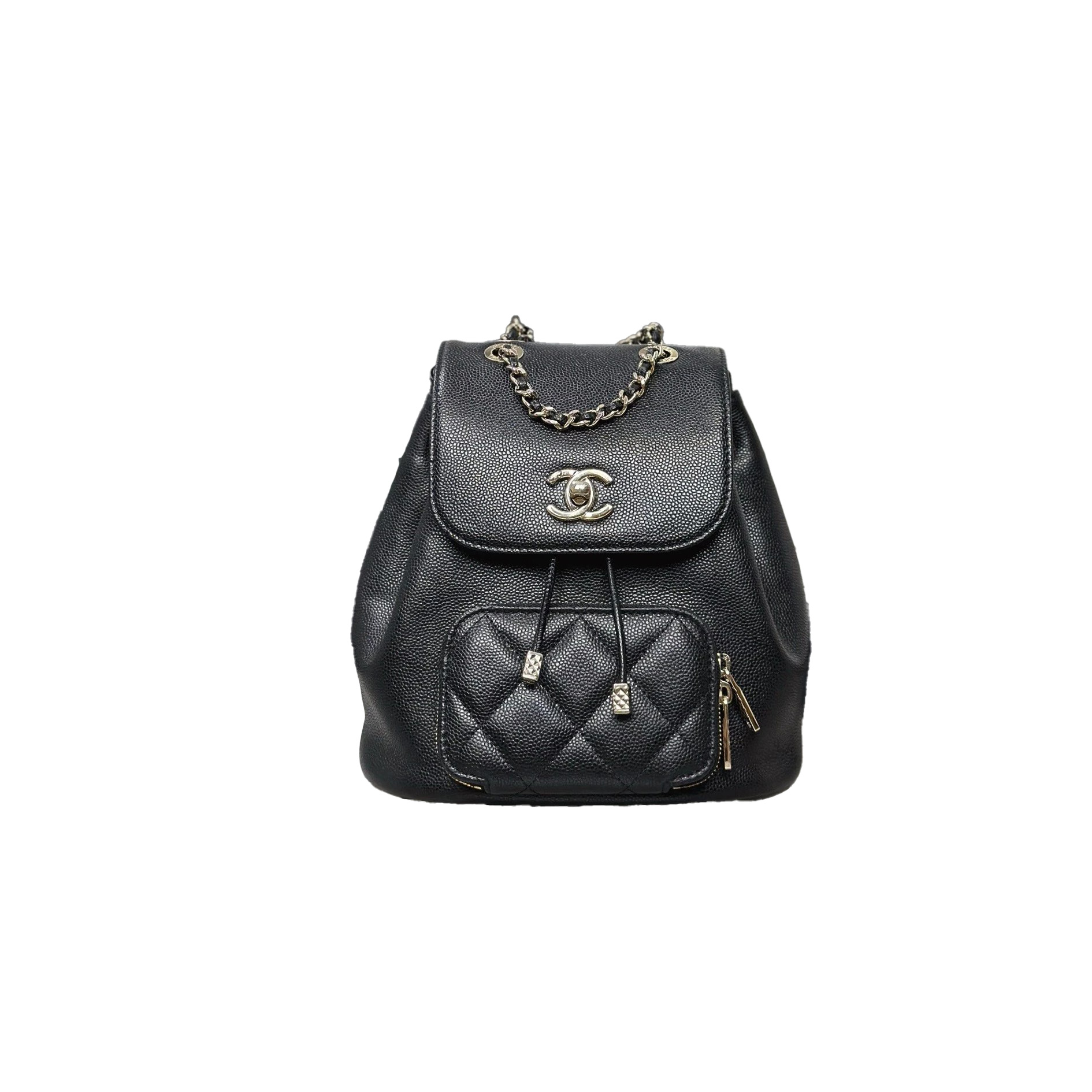 CHANEL Backpack with Coco Mark and Matelasse Caviar