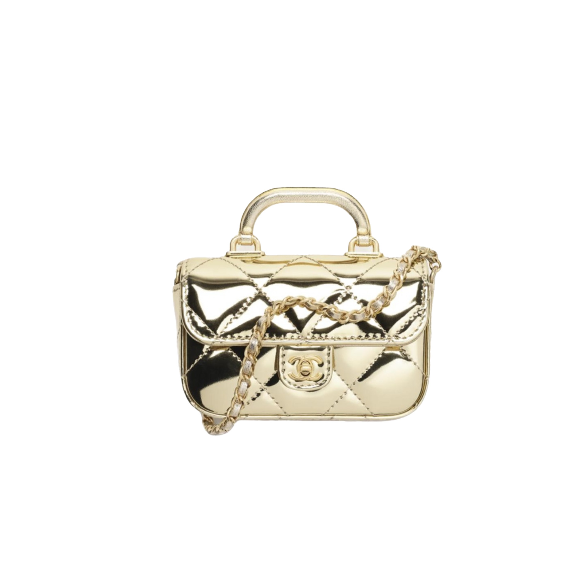 CHANEL Clutch with Chain Mirror Calfskin