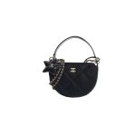 CHANEL 25N Clutch With Chain Velvet-Effect Nylon