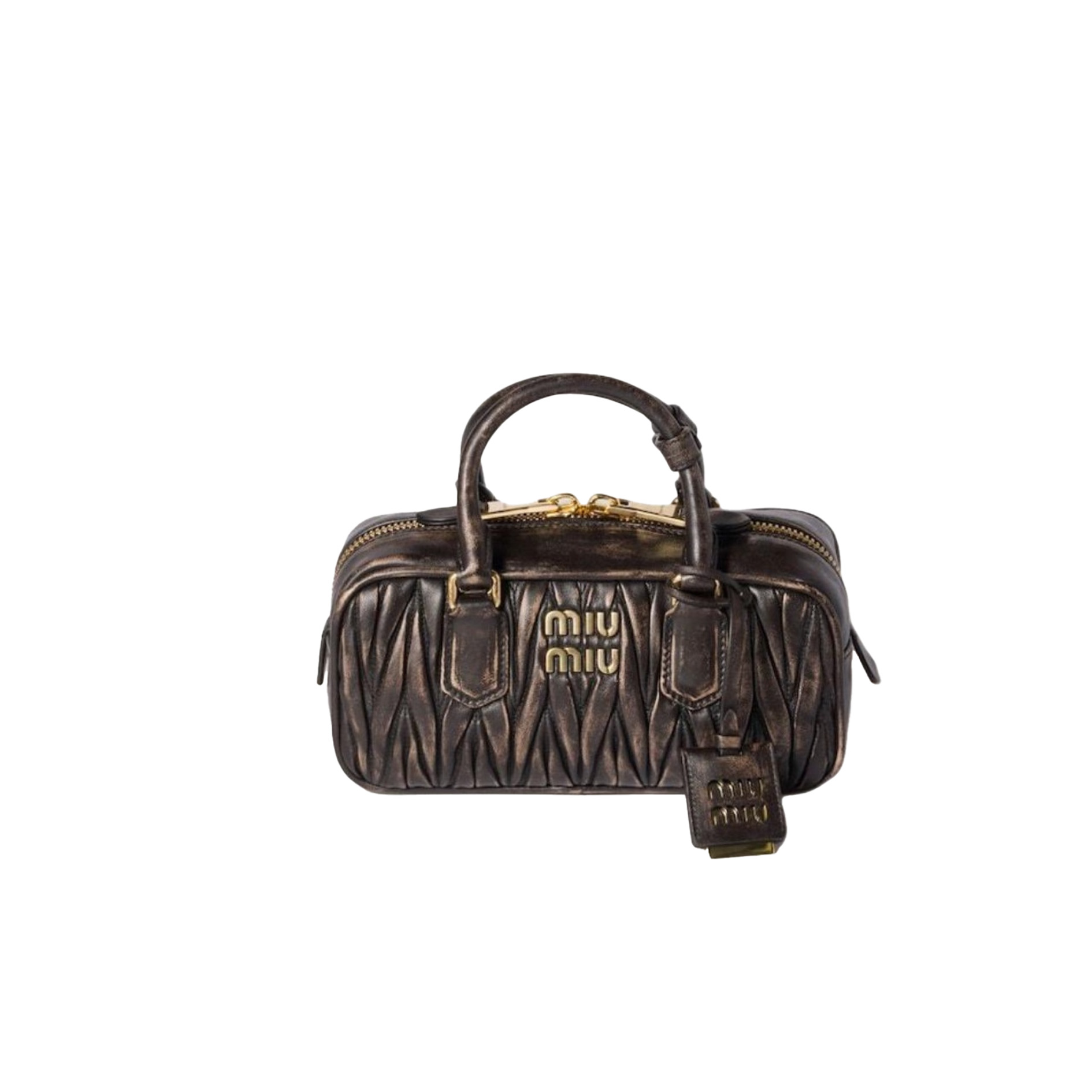 MIUMIU Arcadie matelassé nappa leather bag - 22cm